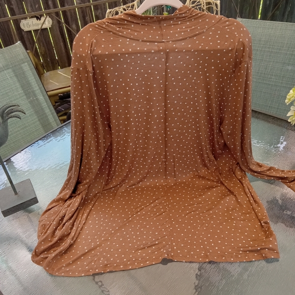 NWOT Maurices Cressa Cardigan Copper Combo, L - Picture 2 of 6